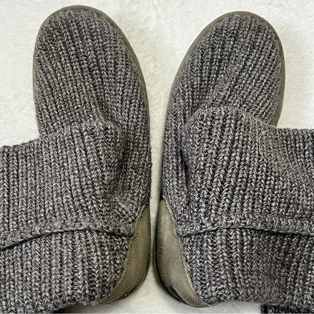 UGG Classic Cardi Knit Grey Boots - Size 10 - Picture 7 of 10